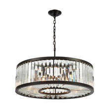 ELK Home Plus 33067/9 - Palacial 9-Light Chandelier in Oil Rubbed Bronze with Clear Crystal