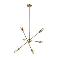 ELK Home Plus 46240/6 - Delphine 6-Light Chandelier in Satin Brass