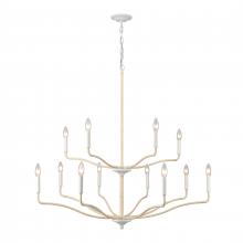 ELK Home Plus 52279/8+4 - Breezeway 40'' Wide 12-Light Chandelier - White Coral