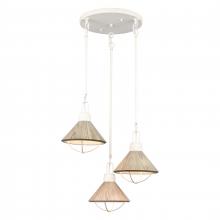 ELK Home Plus 63158/3 - Cape May 21'' Wide 3-Light Pendant - White Coral