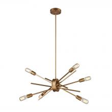 ELK Home Plus 66974/6 - Xenia 6-Light Chandelier in Matte Gold