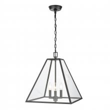 ELK Home Plus 68205/3 - Tangent 16'' Wide 3-Light Pendant - Matte black