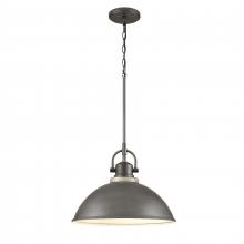 ELK Home Plus 69651/1 - North Shore 18'' Wide 1-Light Outdoor Pendant - Iron