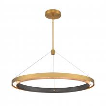 ELK Home Plus 70318/LED - Fagan 33.5'' Wide Integrated LED Pendant - Brushed Brass with Forged Iron