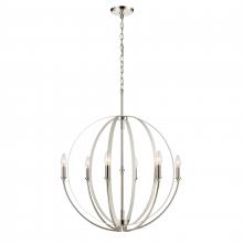 ELK Home Plus 81476/6 - Rotunde 26'' Wide 6-Light Chandelier - Matte White