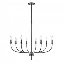 ELK Home Plus 81517/8 - Newland 34'' Wide 8-Light Chandelier - Matte Black