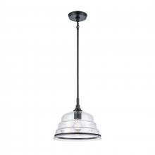 ELK Home Plus 82165/1 - Boyer 11'' Wide 1-Light Pendant - Matte Black