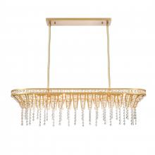 ELK Home Plus 82226/4 - Fantania 36'' Wide 4-Light Linear Chandelier - Champagne Gold