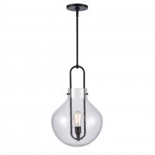 ELK Home Plus 82303/1 - Monica 13'' Wide 1-Light Pendant - Matte Black