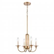 ELK Home Plus 89723/4 - Cecil 16'' Wide 4-Light Semi Flush Mount - Natural Brass