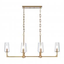 ELK Home Plus 89977/6 - Fitzroy 36'' Wide 6-Light Linear Chandelier - Lacquered Brass