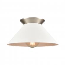 ELK Home Plus 89993/1 - Cavendish 16'' Wide 1-Light Semi Flush Mount - Brushed Nickel