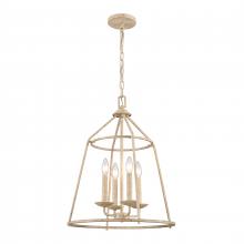 ELK Home Plus 90260/4 - Ellisville 17.25'' Wide 4-Light Chandelier - Antique Cream