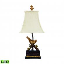 ELK Home Plus 91-171-LED - Perching Robin 21'' High 1-Light Table Lamp - Antique Black - Includes LED Bulb