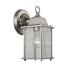 ELK Home Plus 9231EW/80 - Cotswold 1-Light Outdoor Sconce in Brushed Nickel with Clear Glass