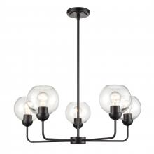 ELK Home Plus CN280526 - Boman 28'' Wide 5-Light Chandelier - Matte Black