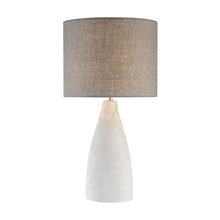 ELK Home Plus D2949 - Rockport Table Lamp in Polished Concrete with Burlap Shade - Tall