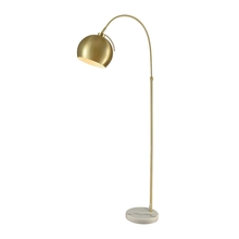 ELK Home Plus D3363 - Koperknikus Floor Lamp in Gold Metallic and White Marble