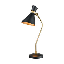 ELK Home Plus D3806 - Virtuoso Table Lamp in Matte Black and Aged Brass