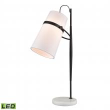 ELK Home Plus D4191-LED - Banded Shade 28'' High 1-Light Desk Lamp - Matte Black - Includes LED Bulb