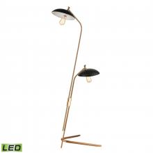 ELK Home Plus D4653-LED - Scarab 66'' High 2-Light Floor Lamp - Satin Brass - Includes LED Bulbs