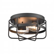 ELK Home Plus EC89674/2 - Gael 10'' Wide 2-Light Flush Mount - Matte Black