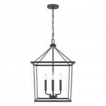 ELK Home Plus EC89804/4 - Emmett 17'' Wide 4-Light Pendant - Matte Black