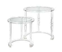 ELK Home Plus H0015-9104/S2 - Jacobs Nesting Table - Set of 2 Round Clear