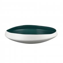 ELK Home Plus H0017-9744 - Greer Bowl - Low White and Turquoise Glazed (2 pack)