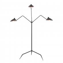 ELK Home Plus H0019-11103-LED - Risley 81.5'' High 3-Light Floor Lamp - Matte Black - Includes LED Bulb