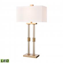 ELK Home Plus H0019-9567-LED - Roseden Court 34'' High 1-Light Table Lamp - Aged Brass - Includes LED Bulb