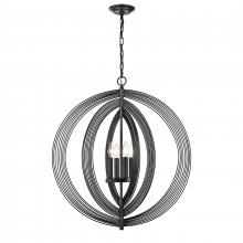 ELK Home Plus H0019-9622 - Orme 27'' Wide 4-Light Pendant - Black