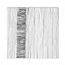 ELK Home Plus H0036-9737 - Stripe Wood Dimensional Wall Art - White