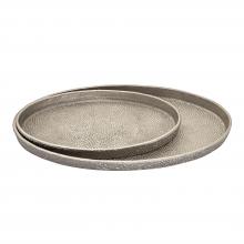 ELK Home Plus H0807-10660/S2 - Oval Pebble Tray - Set of 2 Nickel