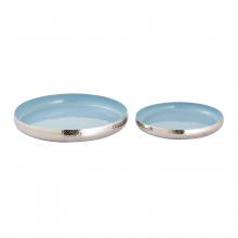 ELK Home Plus H0897-9780/S2 - Nelson Tray - Set of 2 Light Blue Enamel (2 pack)