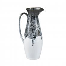 ELK Home Plus S0017-9734 - Gallemore Pitcher - Black and White Glazed (2 pack)