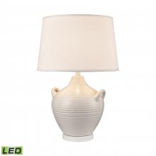 ELK Home Plus S0019-10343-LED - Oxford 25'' High 1-Light Table Lamp - White - Includes LED Bulb