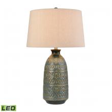 ELK Home Plus S0019-11143-LED - Burnie 28'' High 1-Light Table Lamp - Blue Glazed - Includes LED Bulb