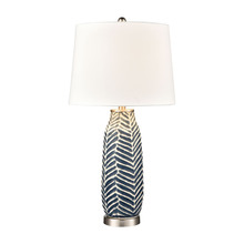 ELK Home Plus S0019-8035 - Bynum ceramic table lamp in Etched Navy; SINGLE PRICE, 2 PER CARTON