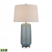 ELK Home Plus S0019-9484-LED - Dawlish Bay 31'' High 1-Light Table Lamp - Blue - Includes LED Bulb