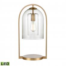 ELK Home Plus S0019-9579-LED - Bell Jar 20'' High 1-Light Desk Lamp - Aged Brass - Includes LED Bulb