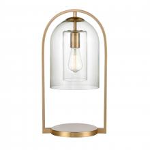 ELK Home Plus S0019-9579 - Bell Jar 20'' High 1-Light Desk Lamp - Aged Brass
