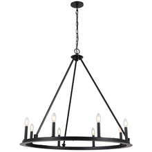 Dainolite CLB-368C-MB - 8 Light Incandescent Chandelier, Matte Black