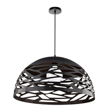 Dainolite COR-201P-BK - 1 Light Pendant, Matte Black Finish