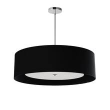 Dainolite HEL-304P-PC-BW - 4LT Helena Pendant PC, Black w/White Diffuser