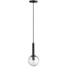 Dainolite TAR-61P-MB-CL - 1LT Incand Pendant,  MB w/ CLR  Hammered Glass