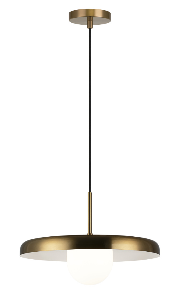 Creston Aged Gold Brass Pendant