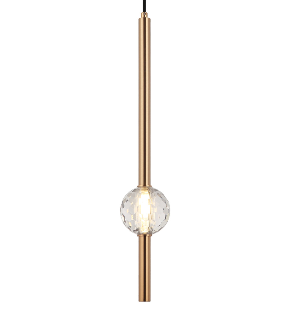 Windchimer Aged Gold Brass Pendant