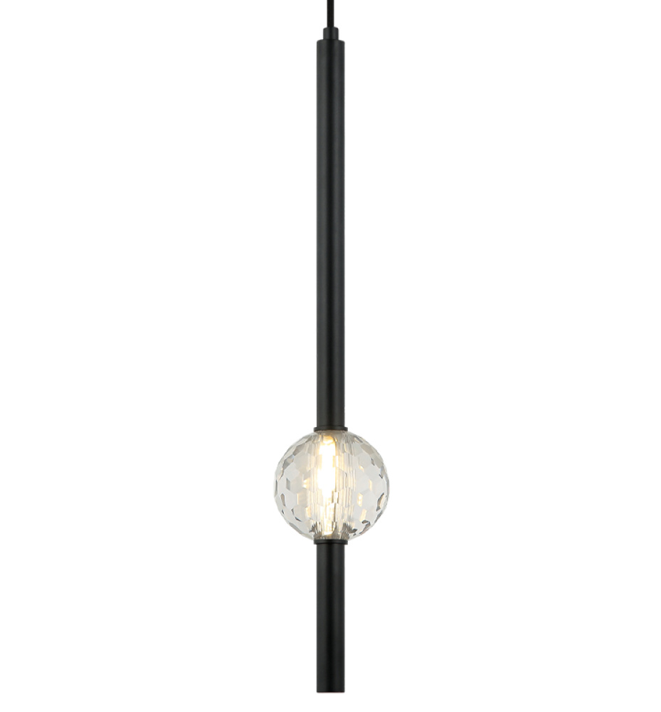 Windchimer Matte Black Pendant