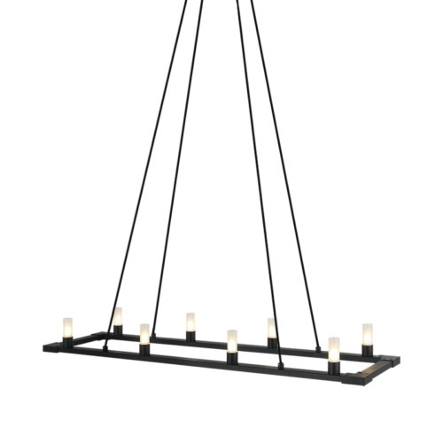 Cascadian Matte Black Chandelier